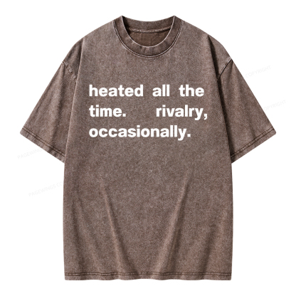 Pagewings  The Time Rivalry Occasionally Unisex Washed T-shirt