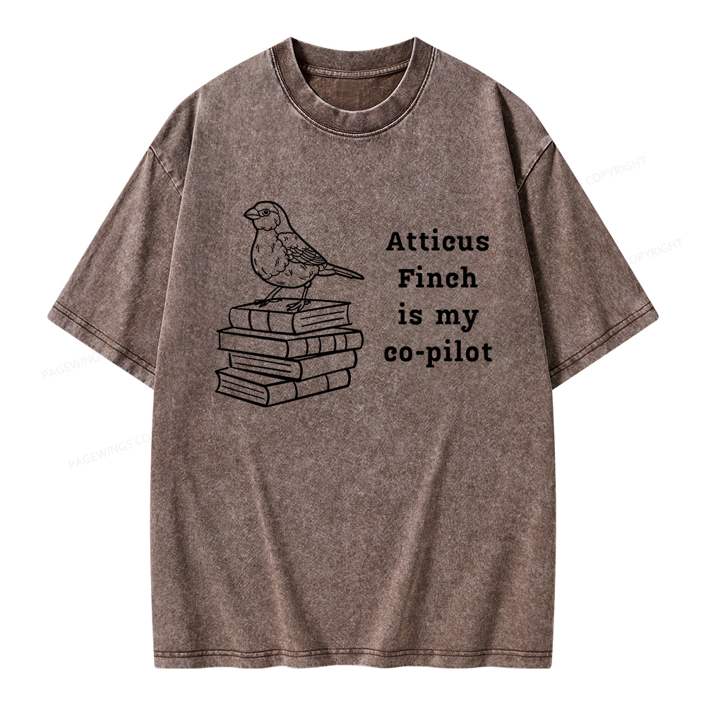 Pagewings Atticus Finch Unisex Washed T-shirt