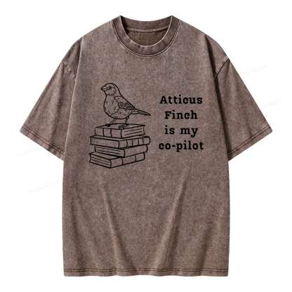 Pagewings Atticus Finch Unisex Washed T-shirt