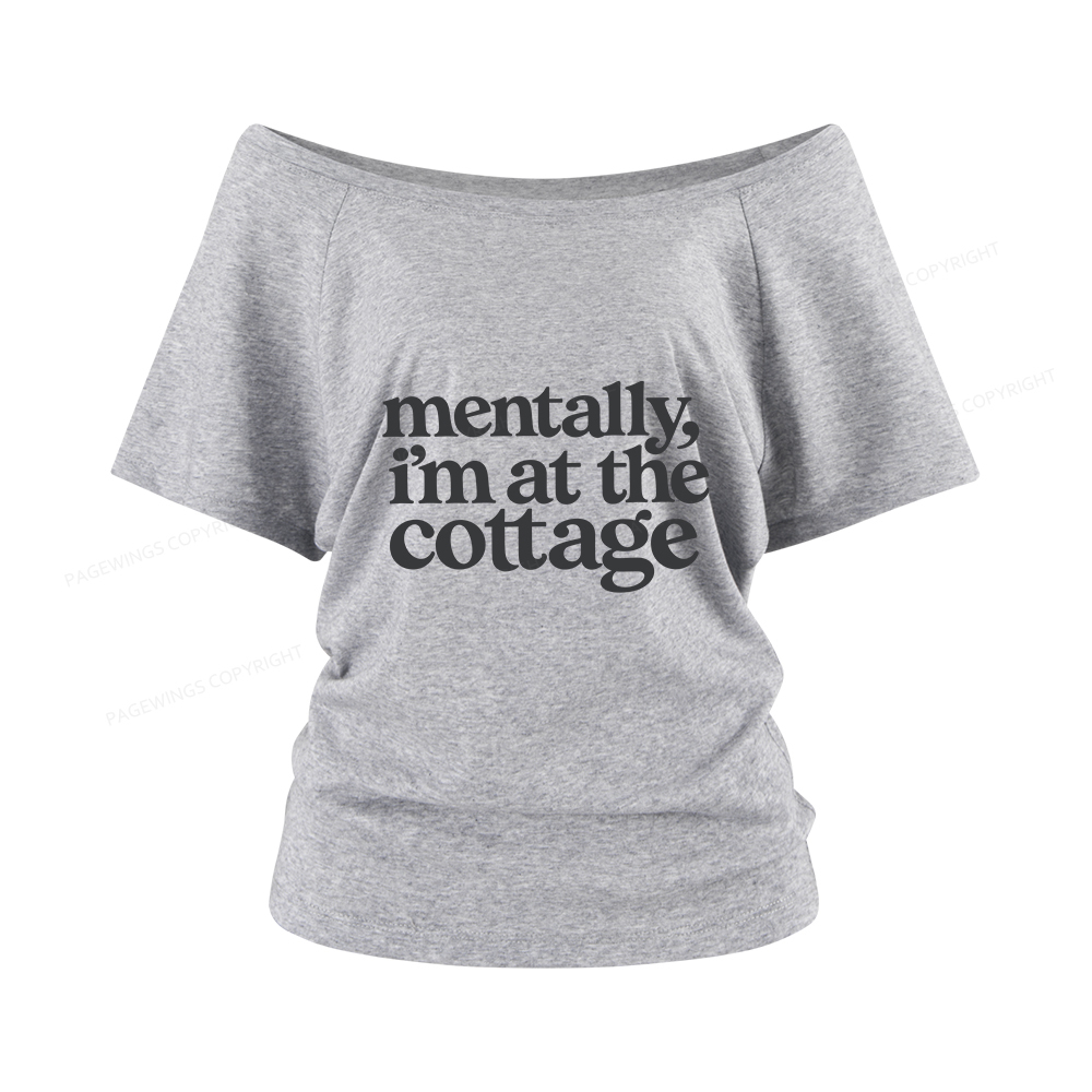 Pagewings At The Cottage Women Off Shoulder T-shirts
