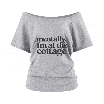 Pagewings At The Cottage Women Off Shoulder T-shirts