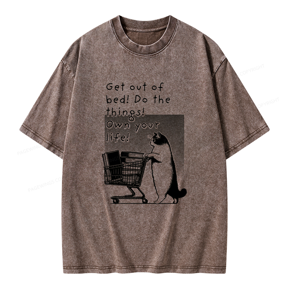 Pagewings Do The Things! Own Your Life Unisex Washed T-shirt