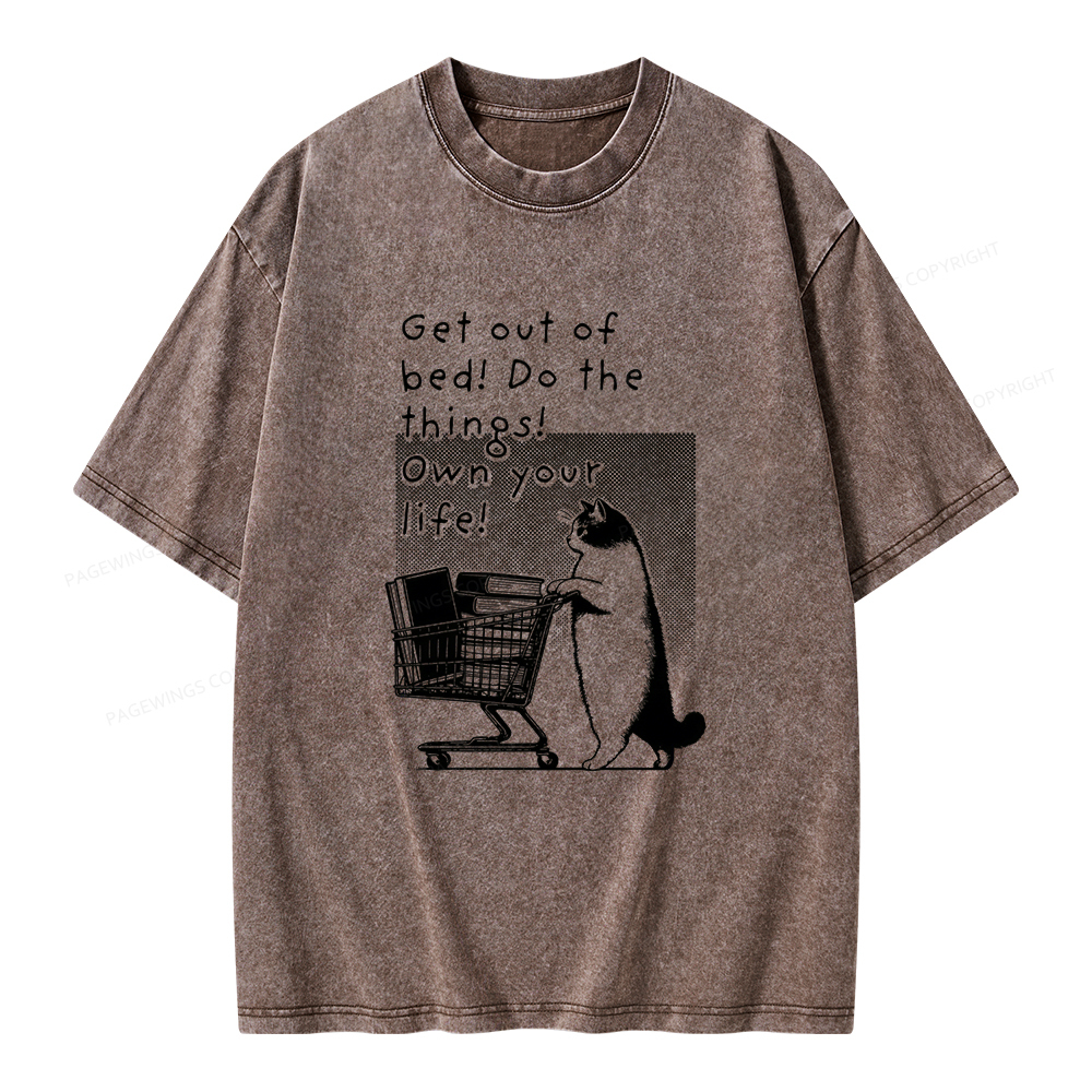 Pagewings Do The Things! Own Your Life Unisex Washed T-shirt