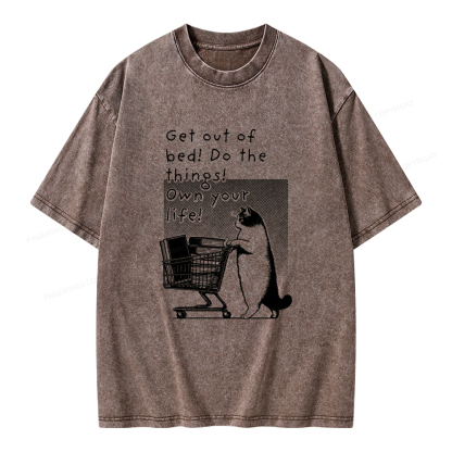 Pagewings Do The Things! Own Your Life Unisex Washed T-shirt