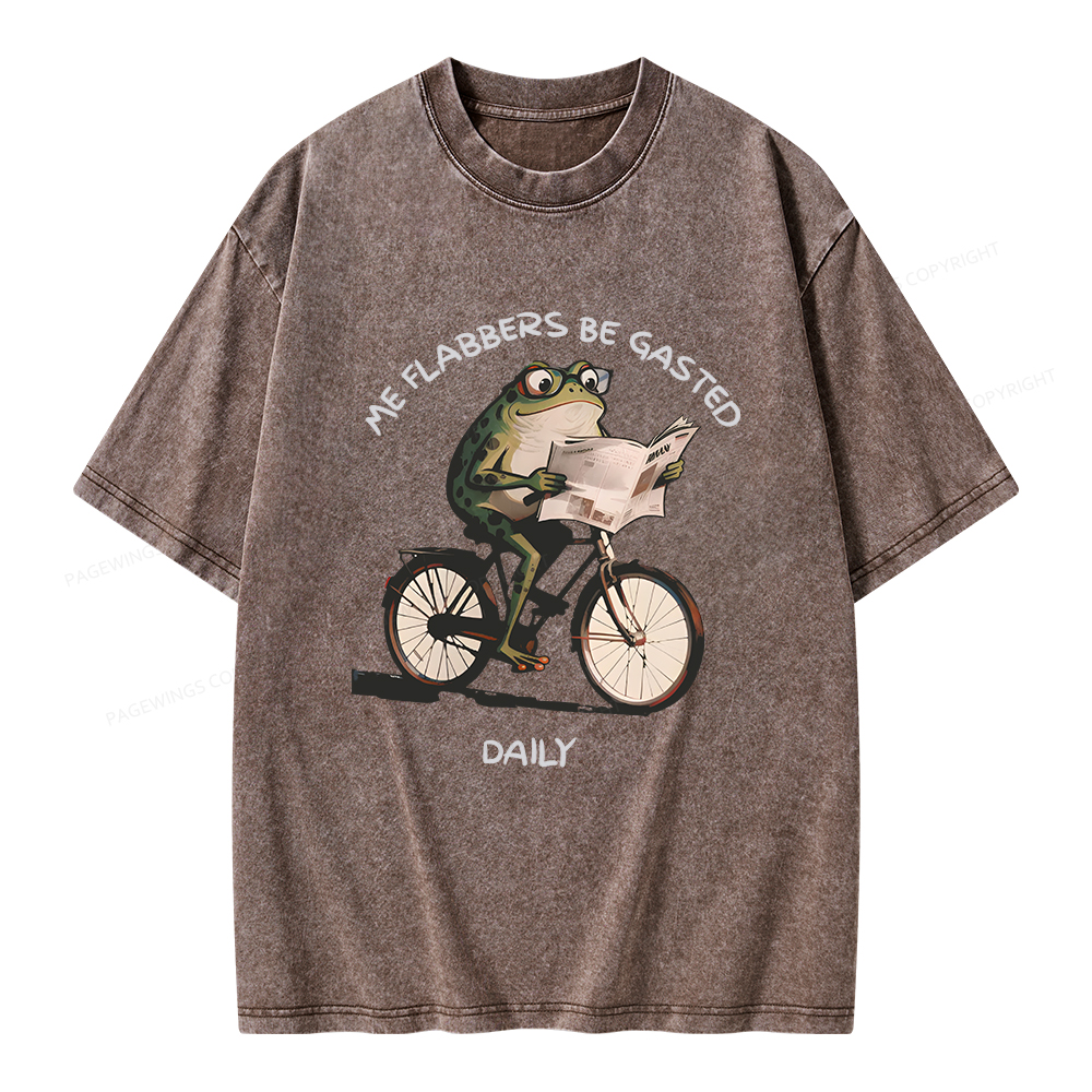 Pagewings Me Flabbers Be Gasted Daily Unisex Washed T-shirt