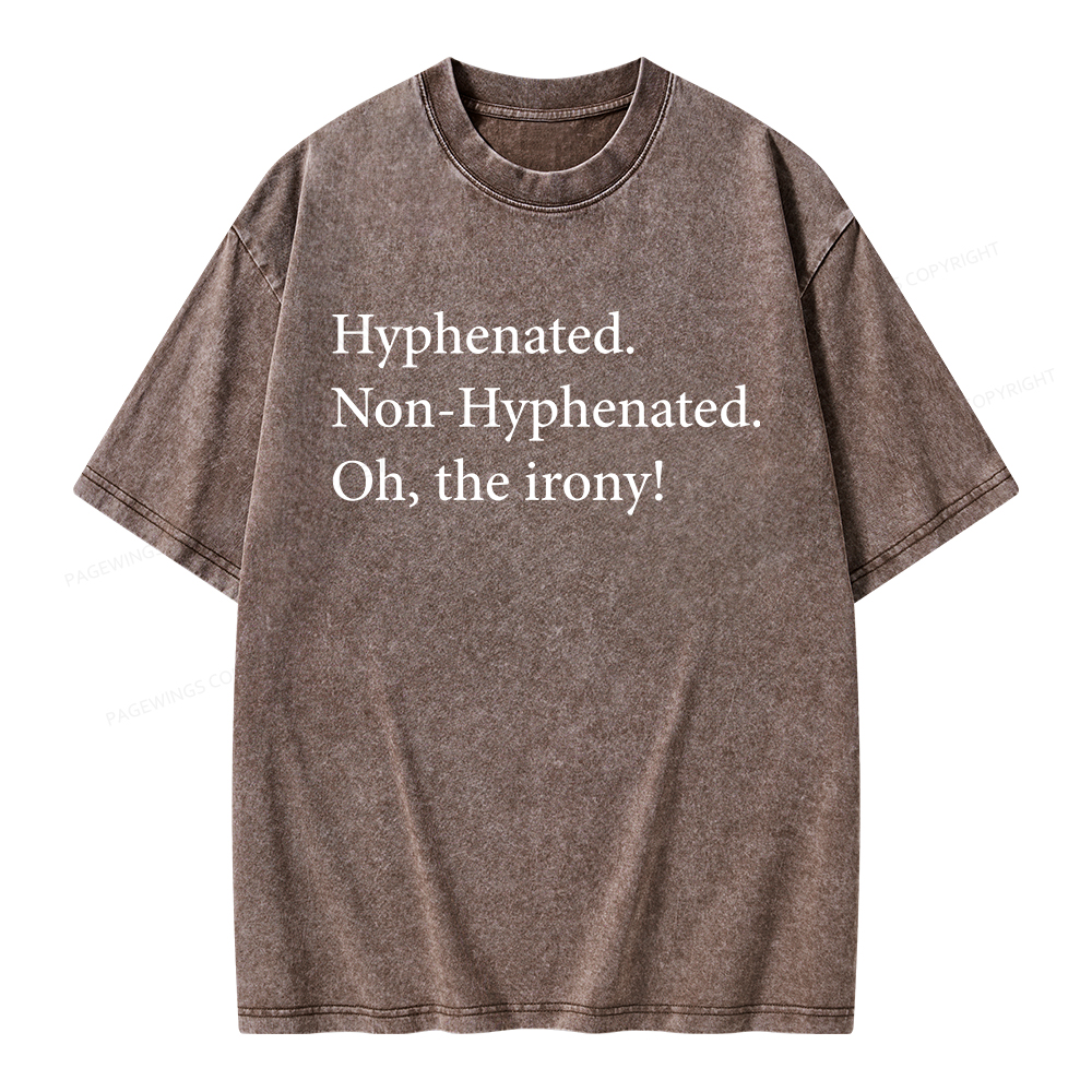 Pagewings Non Hyphenated Unisex Washed T-shirt