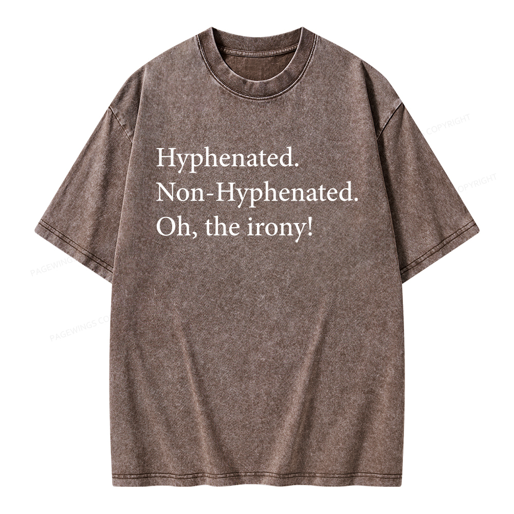 Pagewings Non Hyphenated Unisex Washed T-shirt