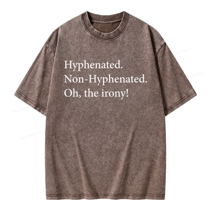 Pagewings Non Hyphenated Unisex Washed T-shirt