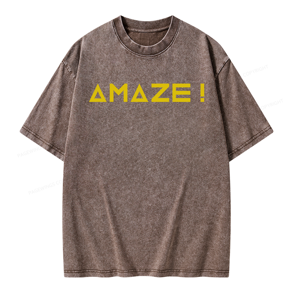 Pagewings Amaze Unisex Washed T-shirt