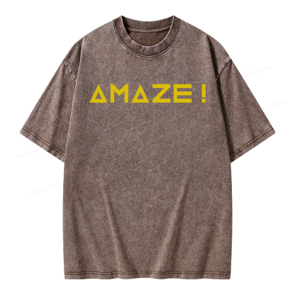 Pagewings Amaze Unisex Washed T-shirt
