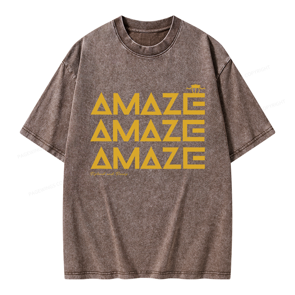 Pagewings Amaze Unisex Washed T-shirt