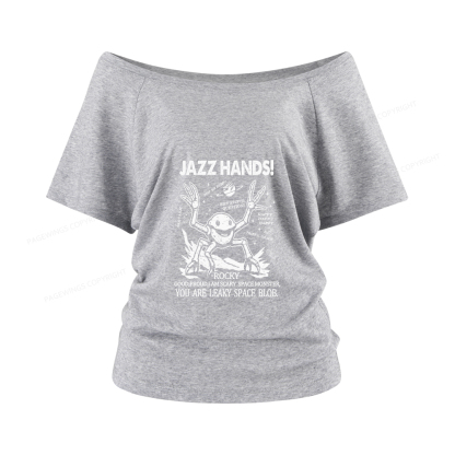 Pagewings You Sleep I Watch Women Off Shoulder T-shirts