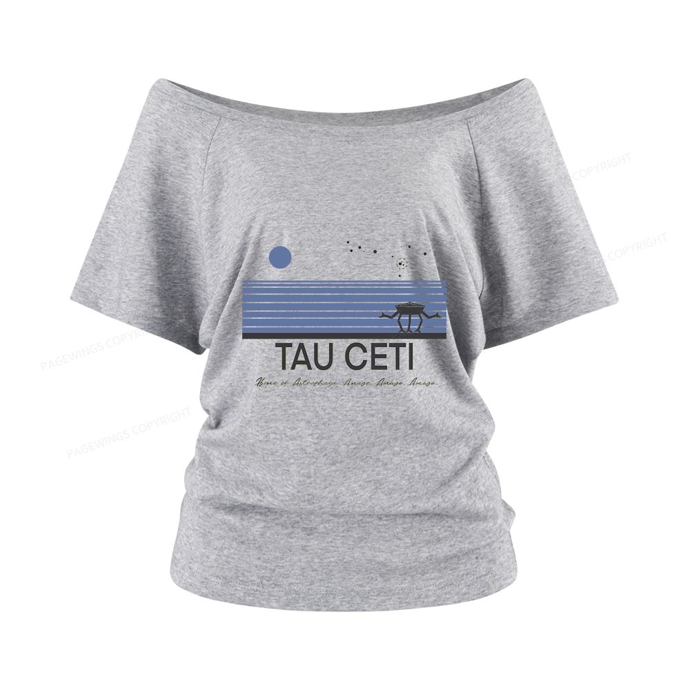 Pagewings Tau Ceti Women Off Shoulder T-shirts