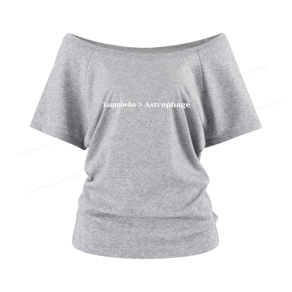Pagewings Taumoeba Astrophage Women Off Shoulder T-shirts