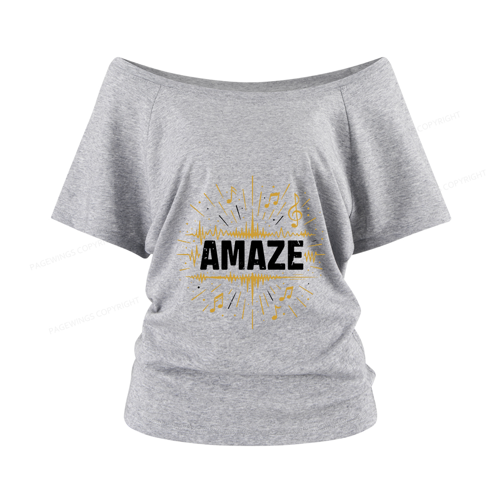 Pagewings Amaze Women Off Shoulder T-shirts