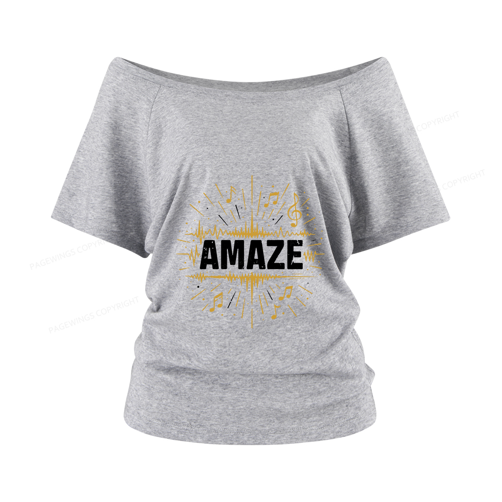 Pagewings Amaze Women Off Shoulder T-shirts