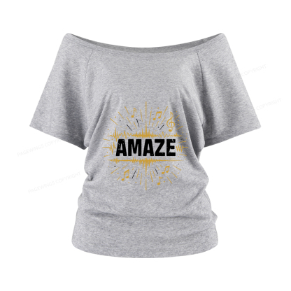 Pagewings Amaze Women Off Shoulder T-shirts