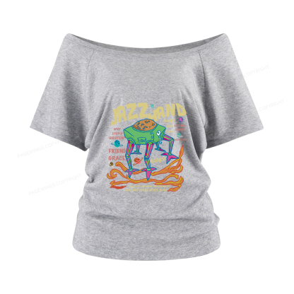 Pagewings Sci-Fi Book Lover Women Off Shoulder T-shirts