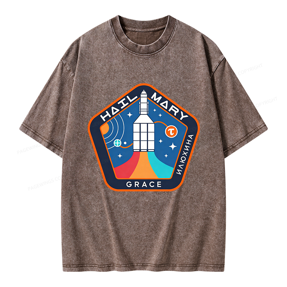 Pagewings Read Sci-Fi Unisex Washed T-shirt