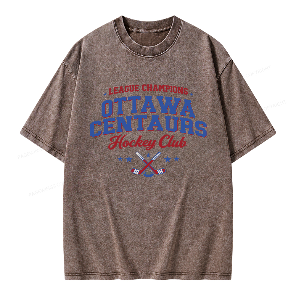 Pagewings Hockey Romance Unisex Washed T-shirt