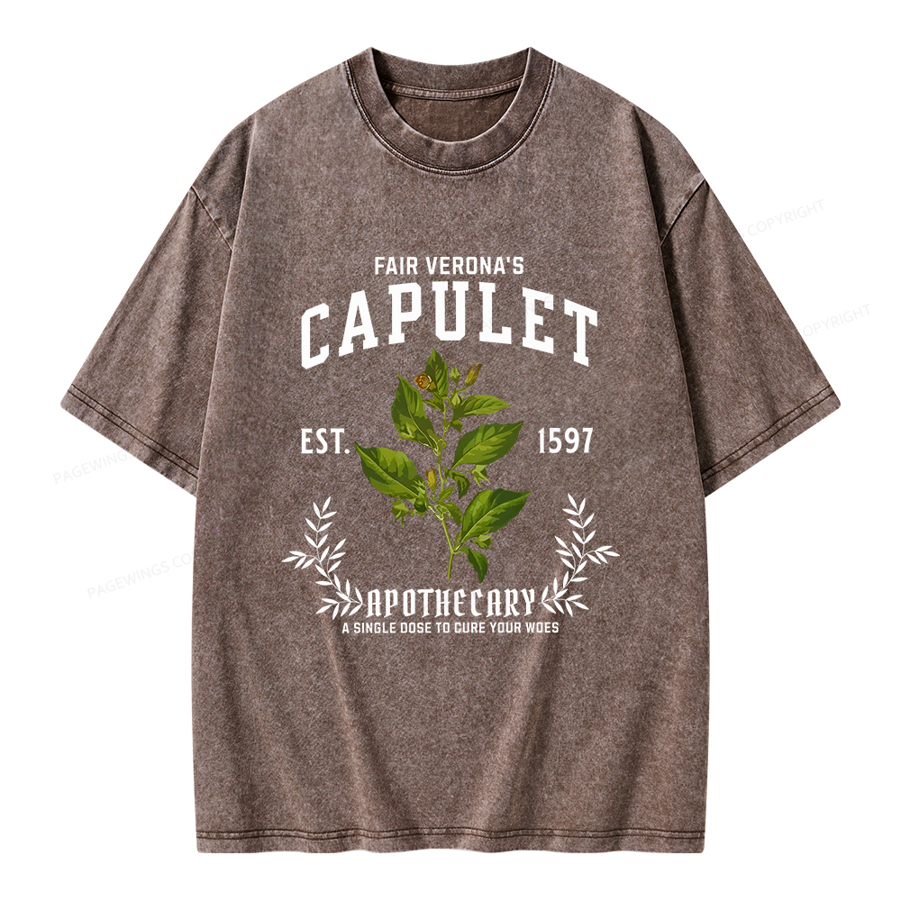 Pagewings Capulet Unisex Washed T-shirt
