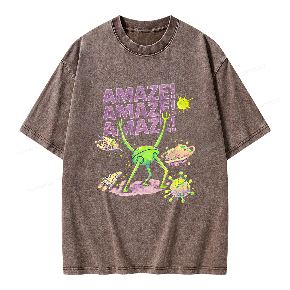 Pagewings Amaze Unisex Washed T-shirt