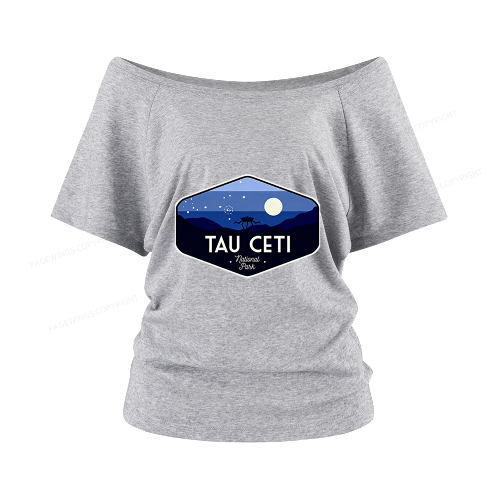 Pagewings Tau Ceti Women Off Shoulder T-shirts