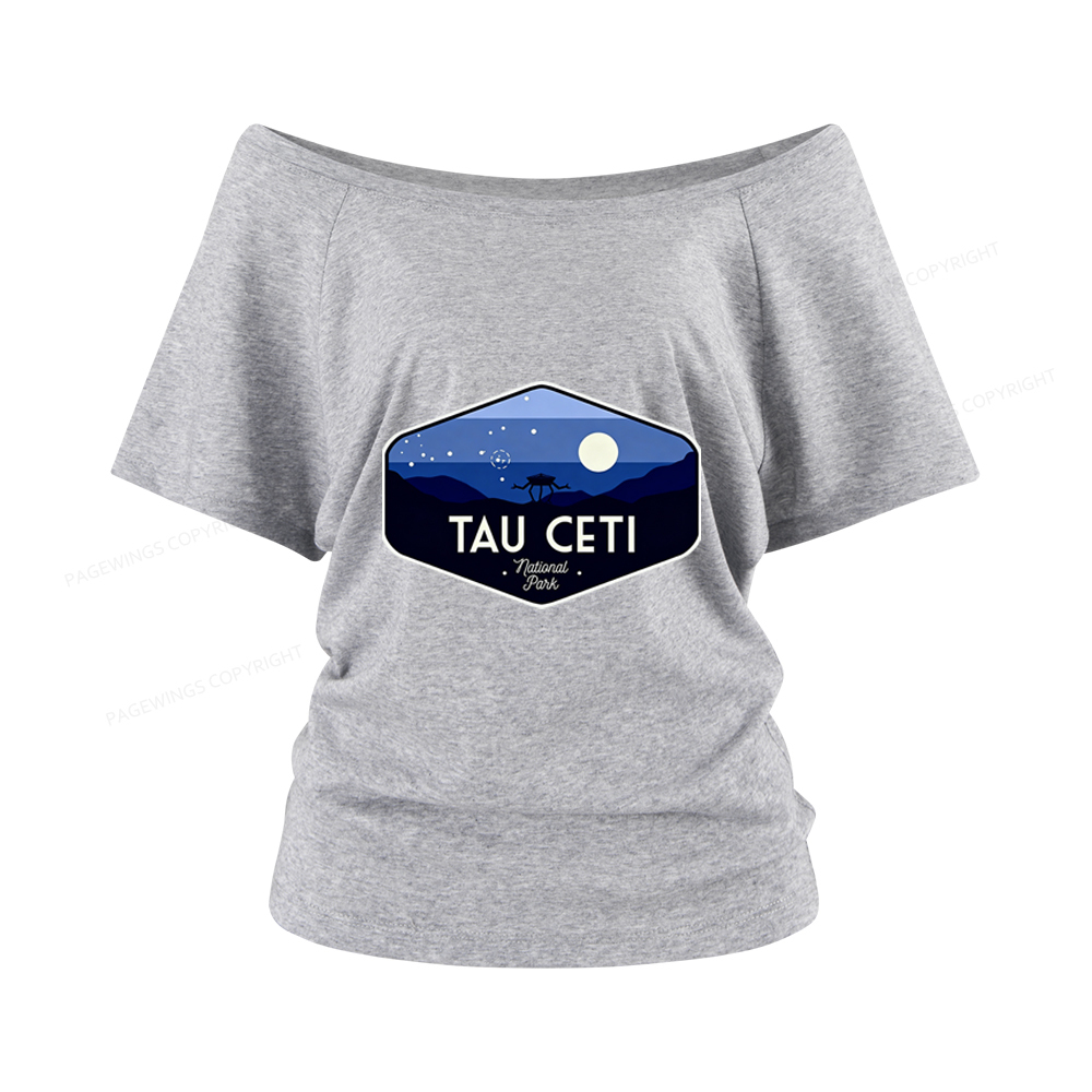 Pagewings Tau Ceti Women Off Shoulder T-shirts