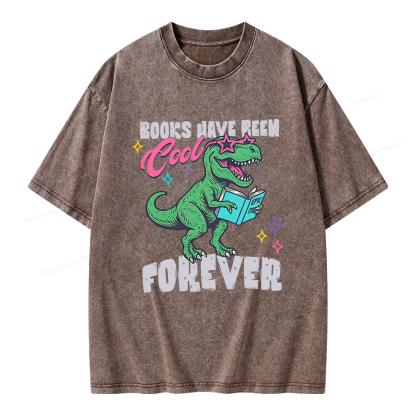 Pagewings Books Have Been Cool Forever Unisex Washed T-shirt