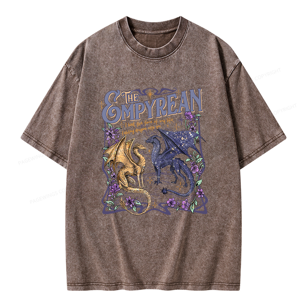 Pagewings Dragon Riders Unisex Washed T-shirt