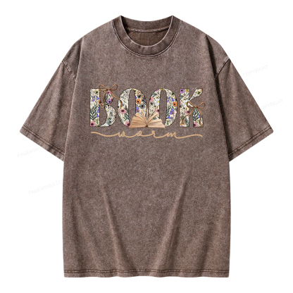 Pagewings Bookworm Unisex Washed T-shirt
