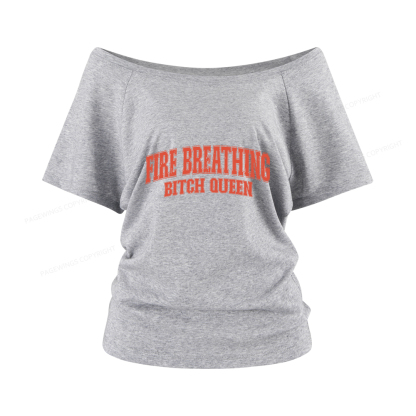 Pagewings Bookish Queen Women Off Shoulder T-shirts