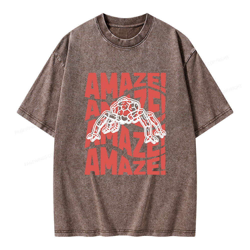 Pagewings Amaze Space Unisex Washed T-shirt