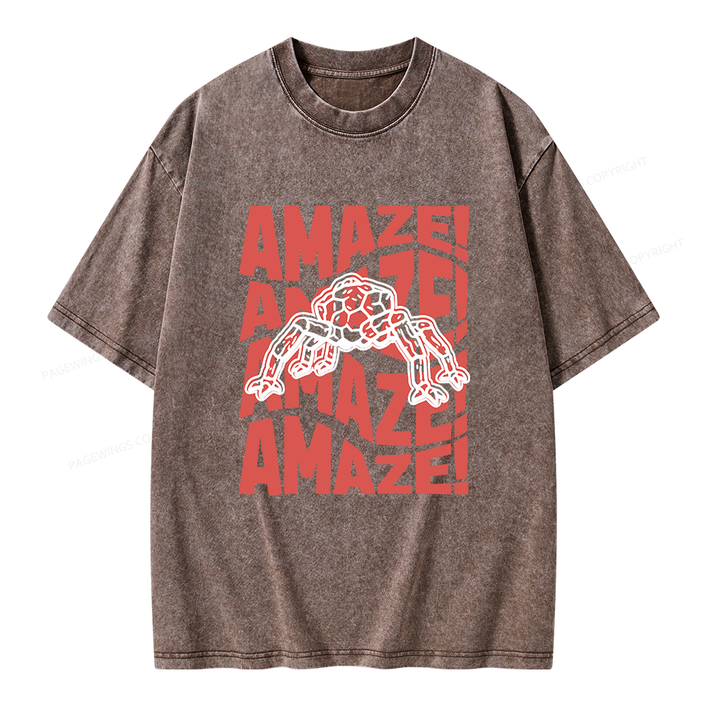 Pagewings Amaze Space Unisex Washed T-shirt