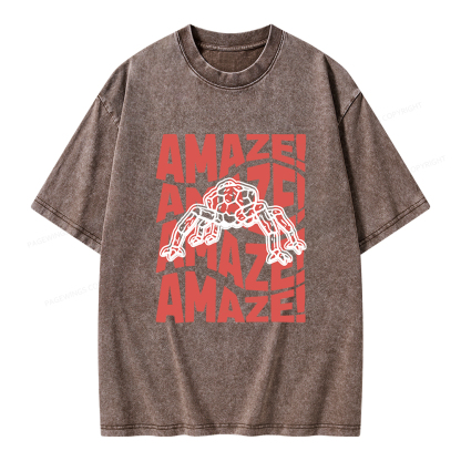 Pagewings Amaze Space Unisex Washed T-shirt
