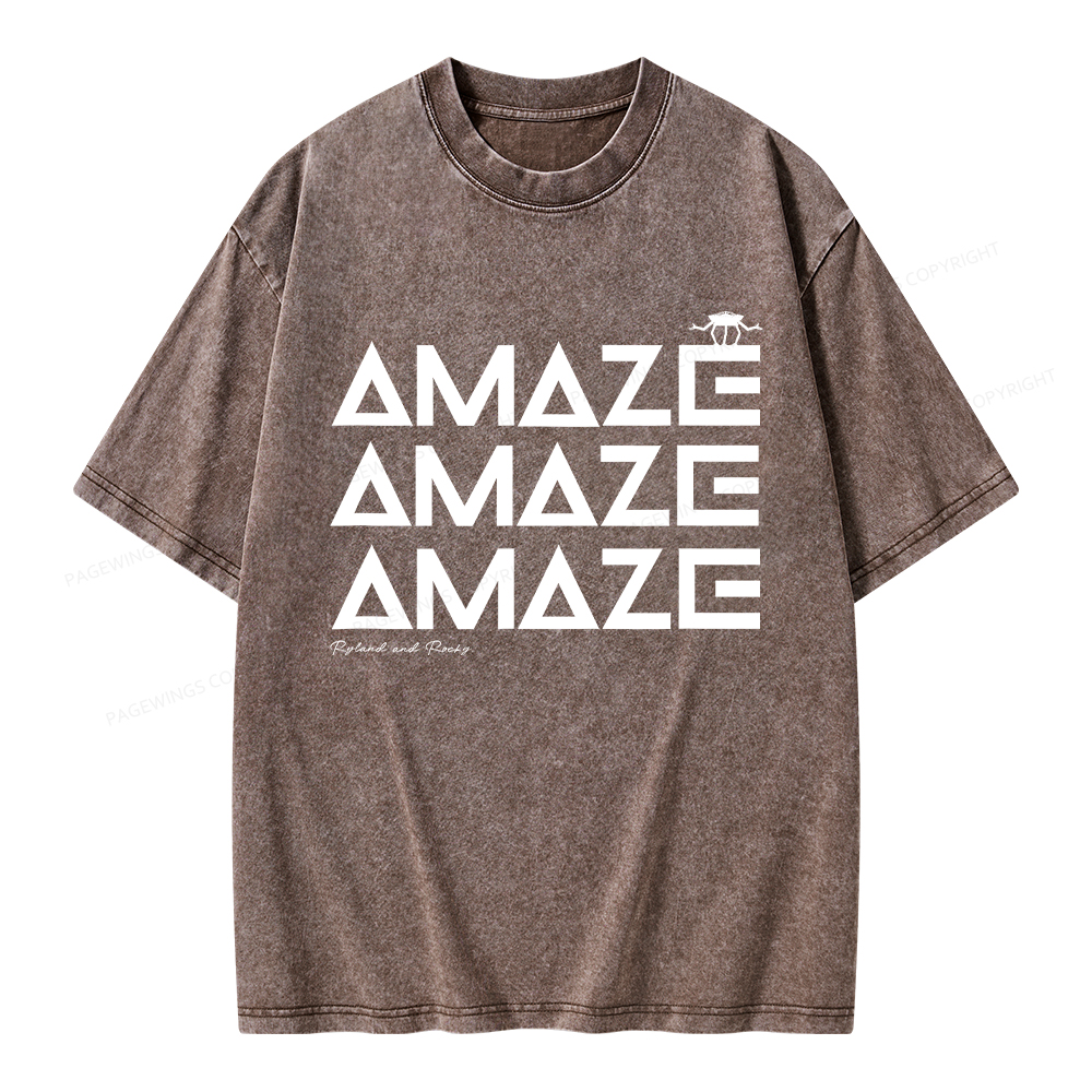 Pagewings Amaze Unisex Washed T-shirt