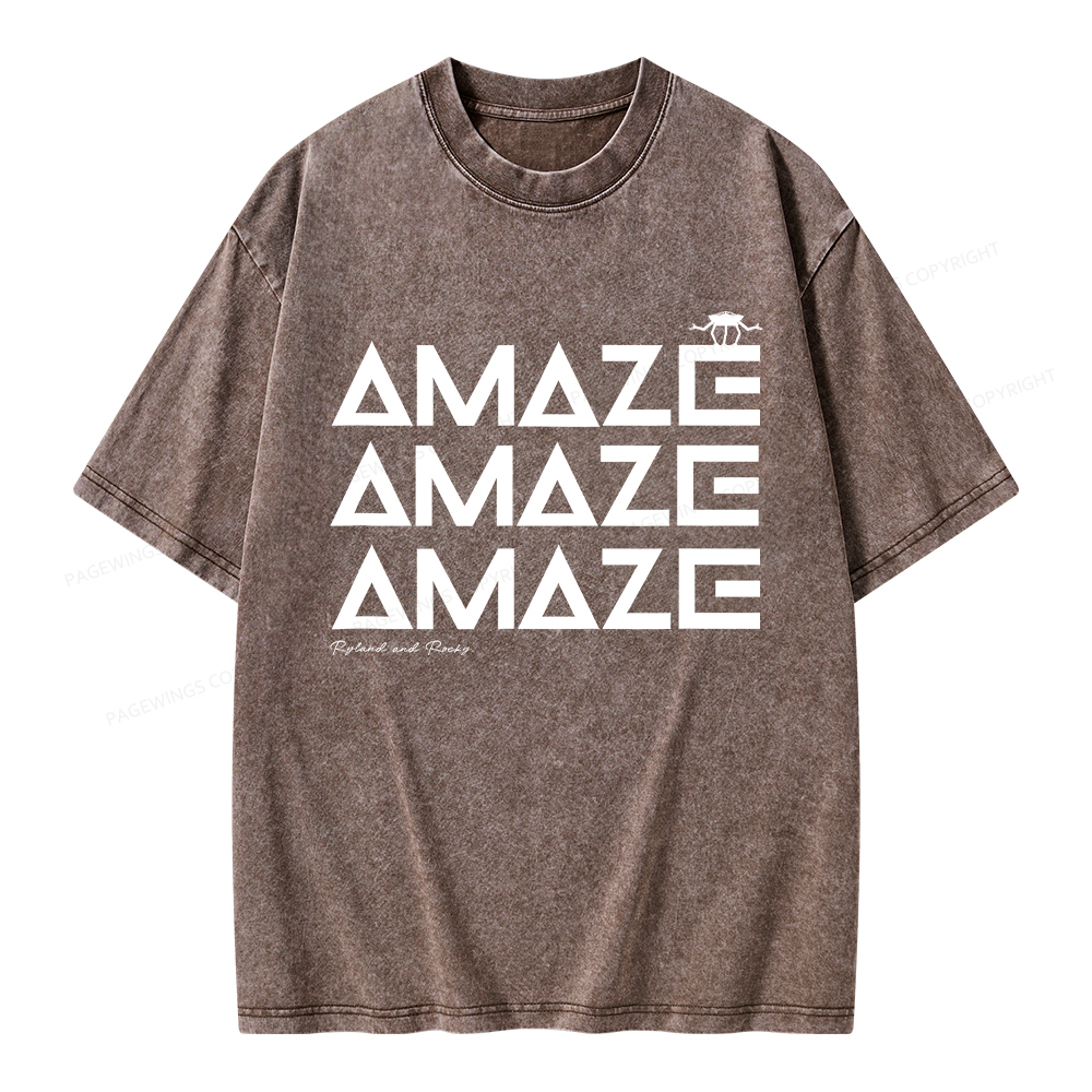 Pagewings Amaze Unisex Washed T-shirt