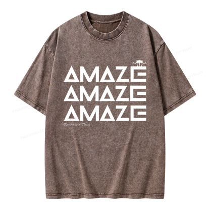 Pagewings Amaze Unisex Washed T-shirt