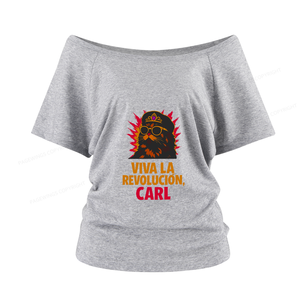 Pagewings Viva La Revolucion Women Off Shoulder T-shirts