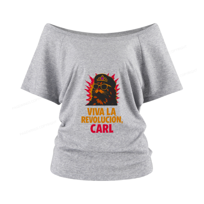 Pagewings Viva La Revolucion Women Off Shoulder T-shirts