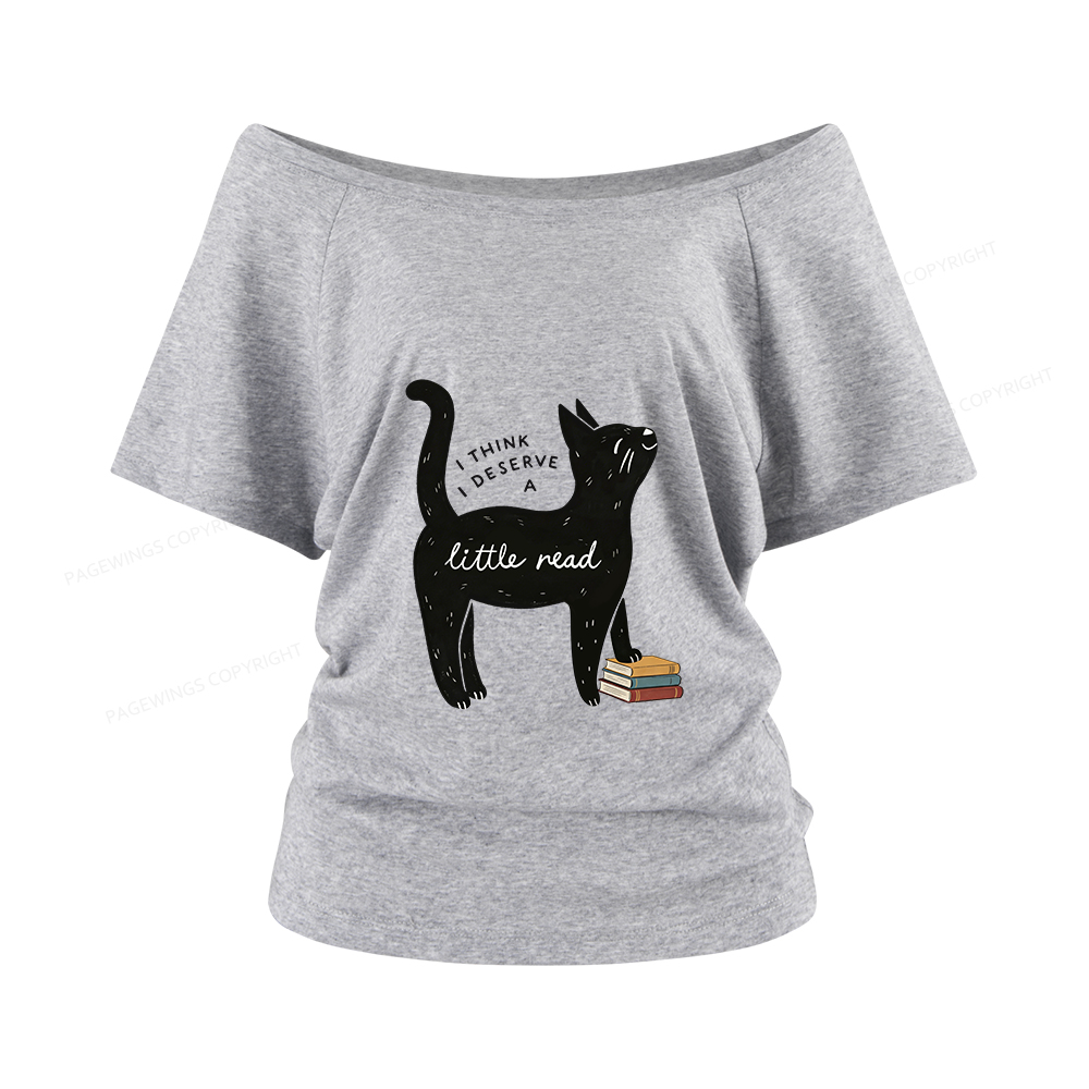 Pagewings Little Read Women Off Shoulder T-shirts