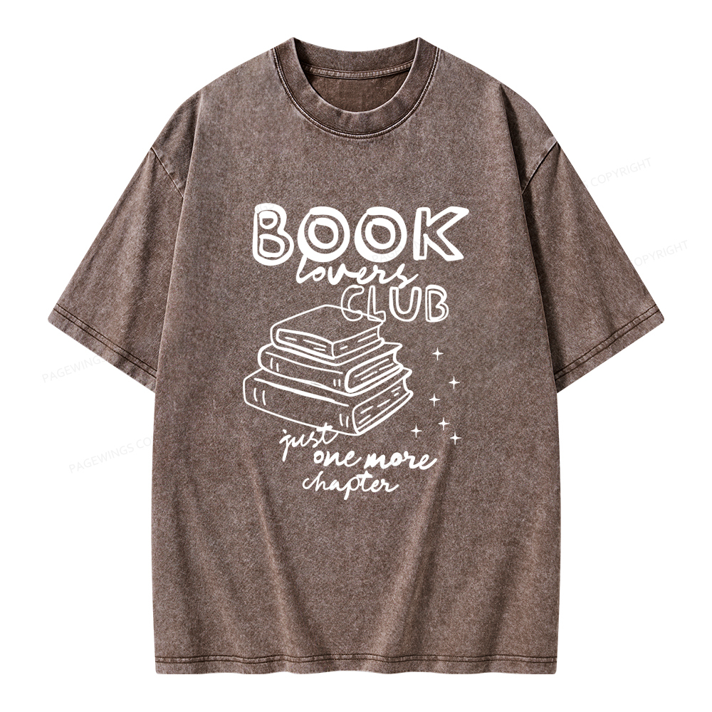 Pagewings Book Lovers Club Unisex Washed T-shirt