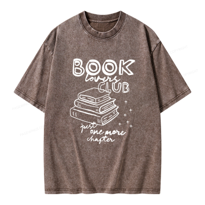 Pagewings Book Lovers Club Unisex Washed T-shirt