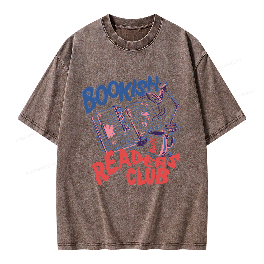 Pagewings Bookish Readers Club Unisex Washed T-shirt