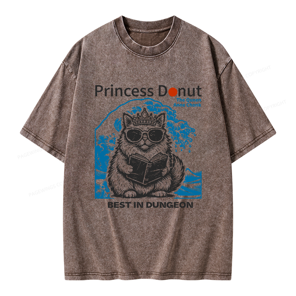 Pagewings Princess Donut Unisex Washed T-shirt