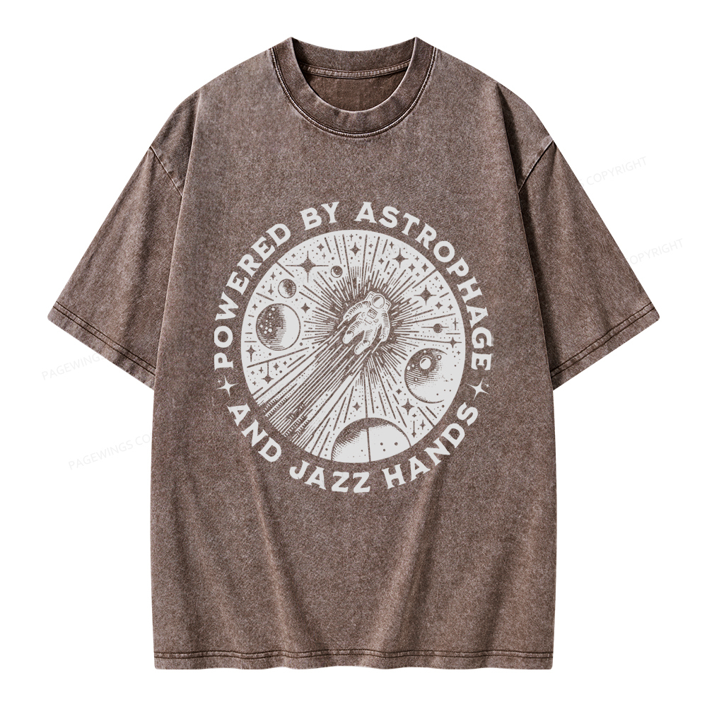 Pagewings Sci-Fi Book Lover Unisex Washed T-shirt