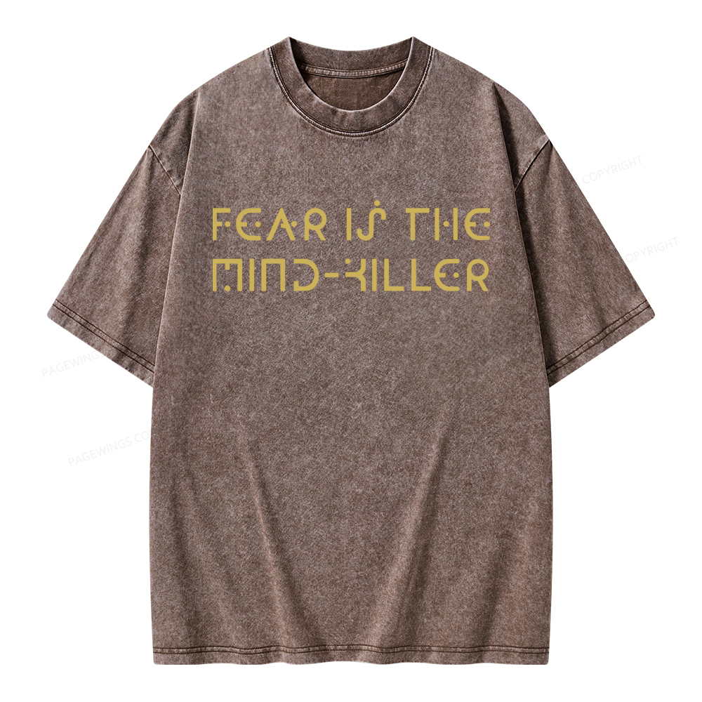 Pagewings Fear Is The Mind-Killer Unisex Washed T-shirt