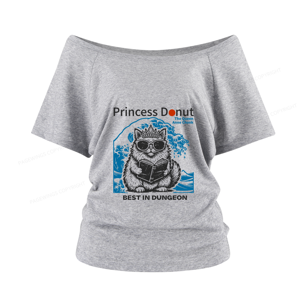 Pagewings Princess Donut Women Off Shoulder T-shirts