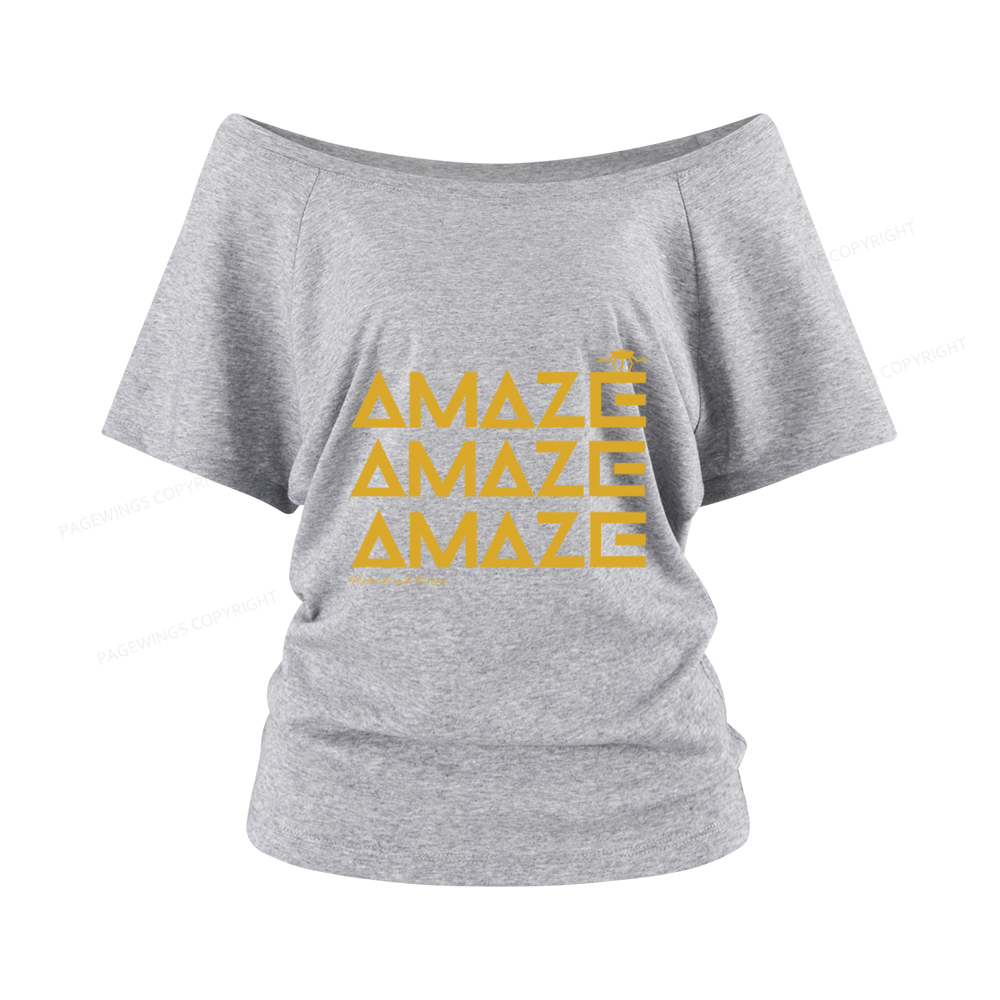 Pagewings Amaze Women Off Shoulder T-shirts