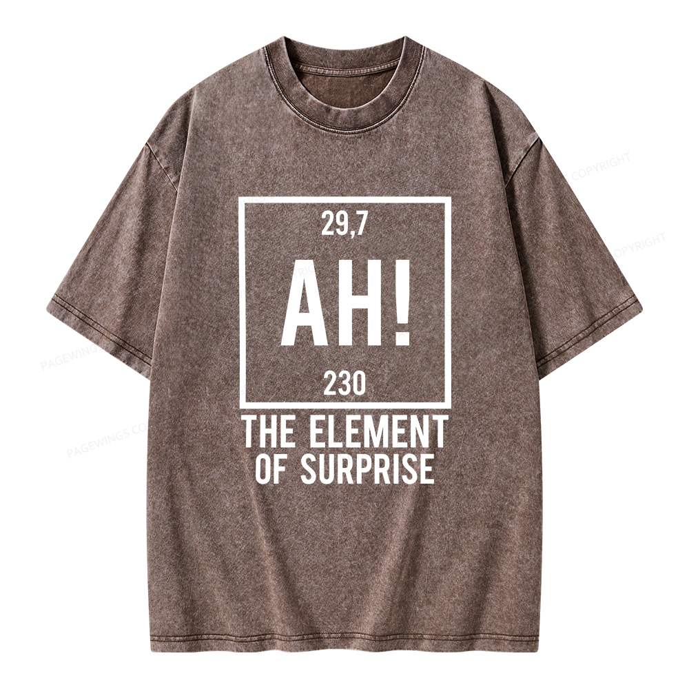Pagewings Element Of Surprise Unisex Washed T-shirt